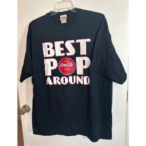 Coca-Cola Black "Best Pop Around" Graphic T-Shirt Size 2XL